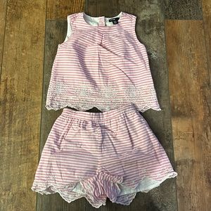 Baby Gap Striped Pink Toddler Set
